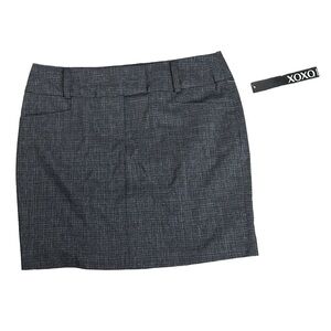 XOXO | Y2K Black & White Mini Skirt | Juniors Size 11-12